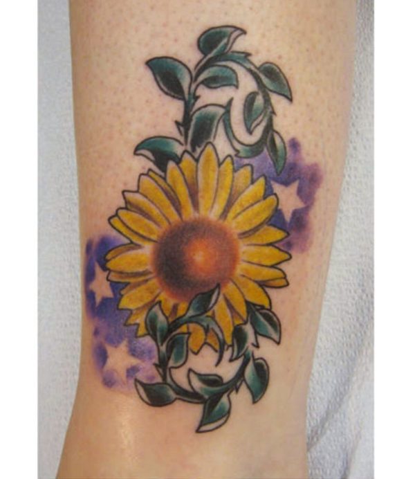 Yellow Sunflower Tattoo