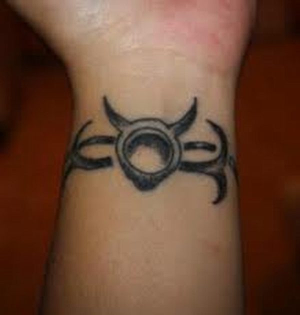 Zodiac Symbol Tattoo On Wrist 