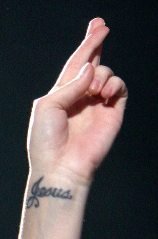 katy Perry Wrist Tattoo