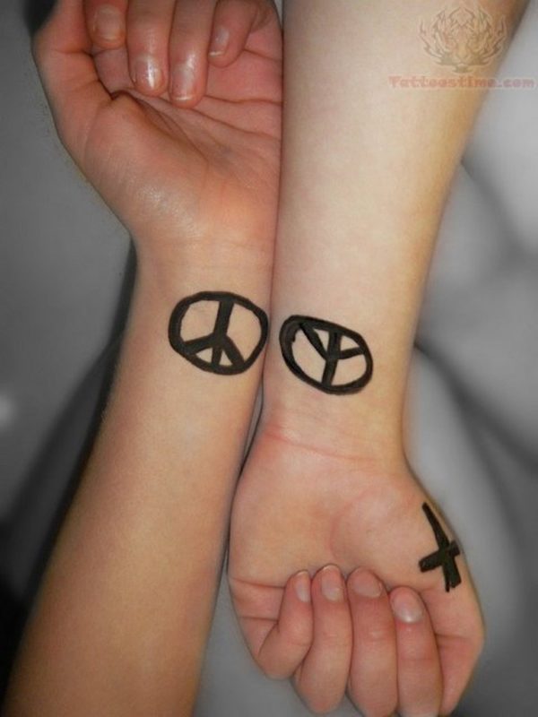 peace Symbol Tattoo Design
