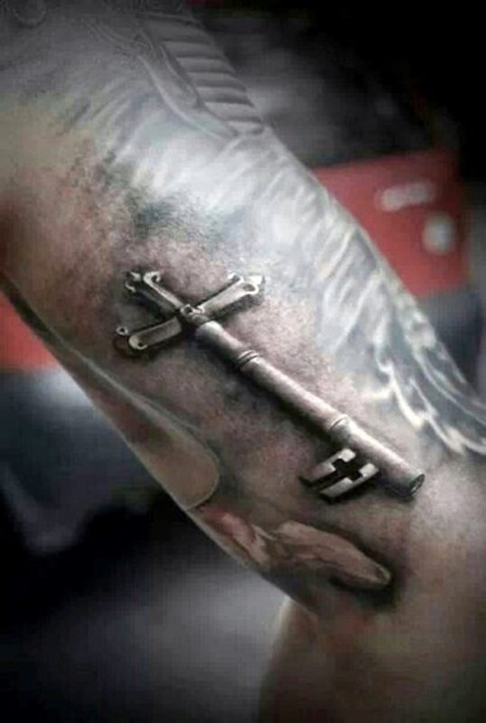 unique Key Tattoo On Wrist