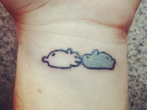 Adorable Cloud Tattoo On Wrist