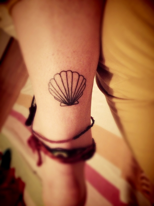 Adorable Seashell Tattoo