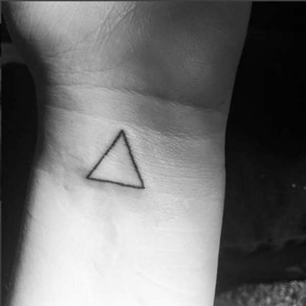 Adorable Triangle Tattoo