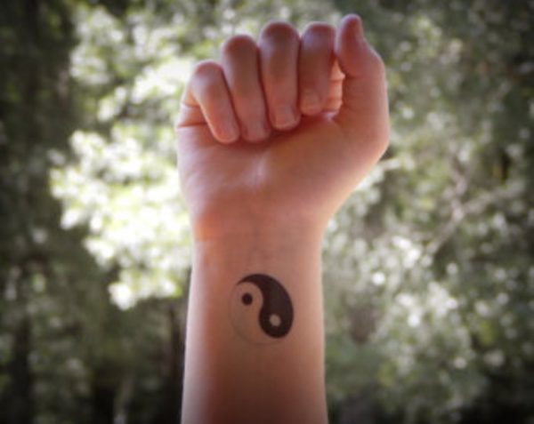 Adorable Yin Yang Tattoo