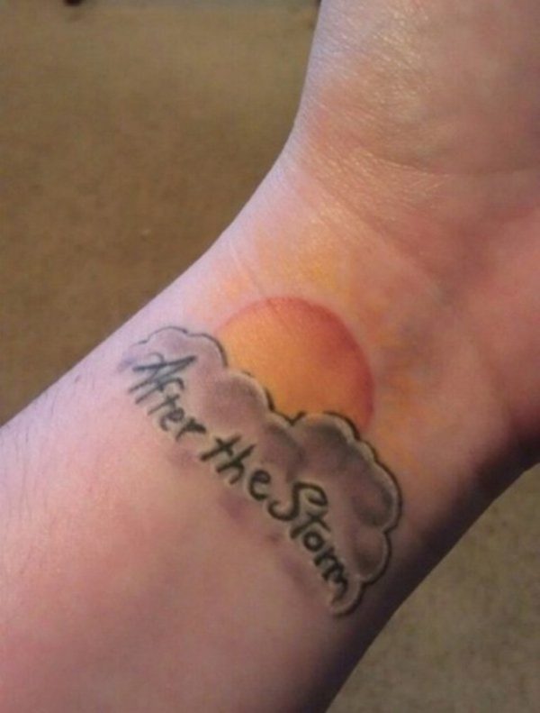 After The Sun Tattoo On Wrist