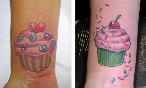 Amazing-Cupcake Tattoo On Wrist