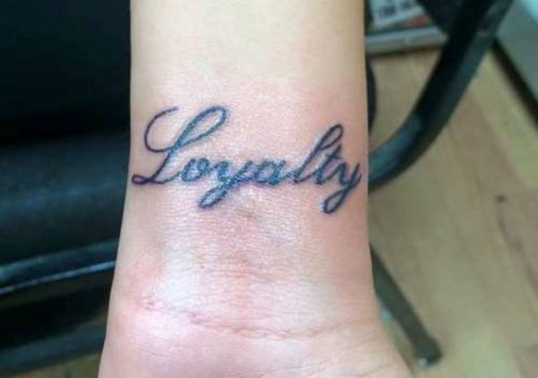 Amazing Loyalty Tattoo