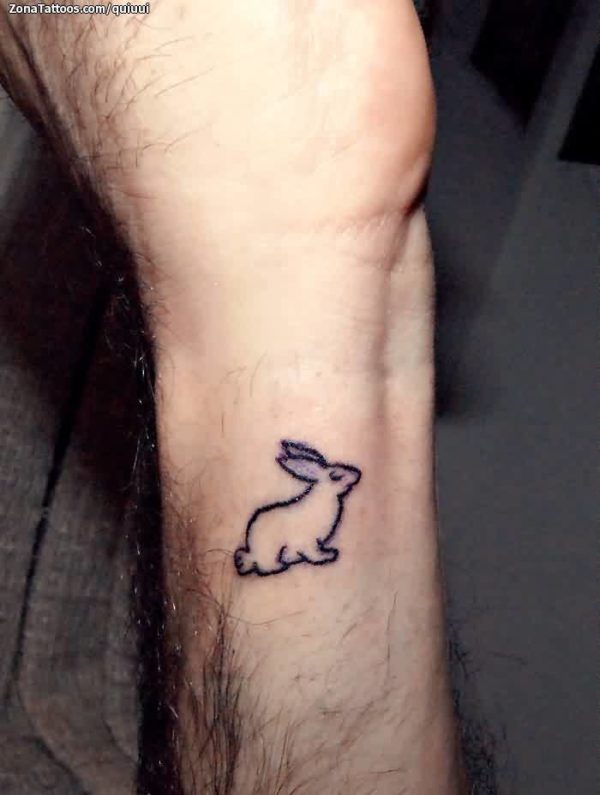 Amazing Rabbit Tattoo On Wrist