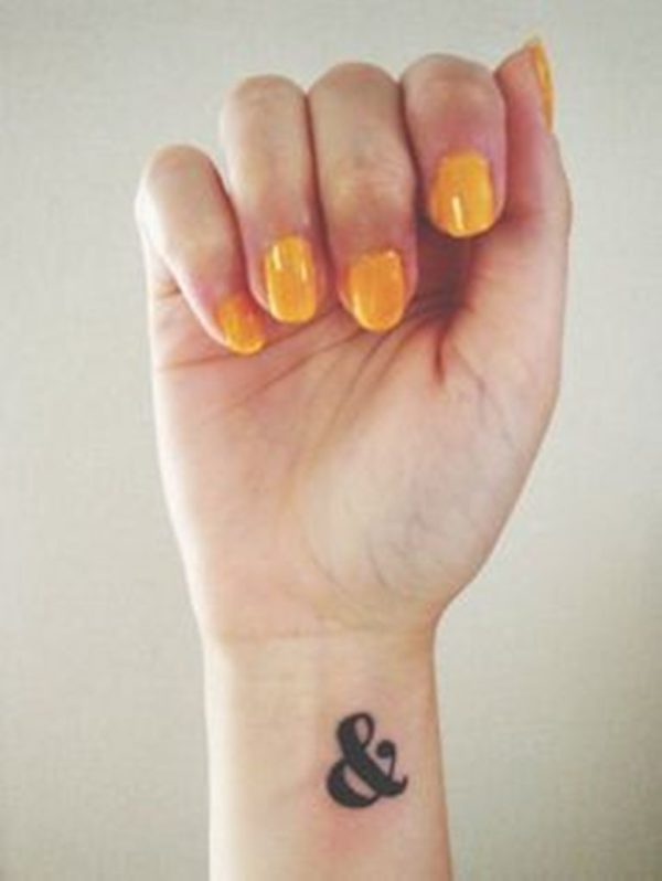 Ampersand Tattoo On Wrist