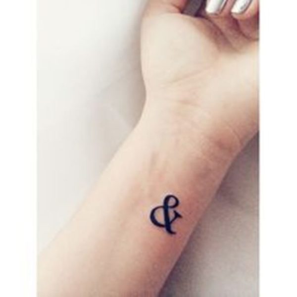 Ampersand Wrist Tattoo