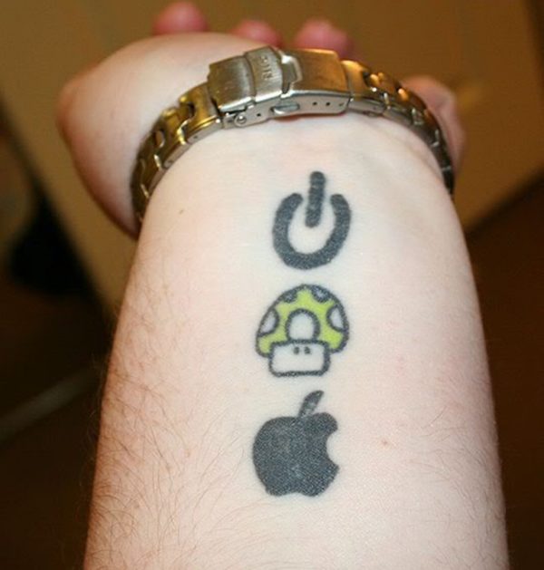 Apple Logo Tattoo