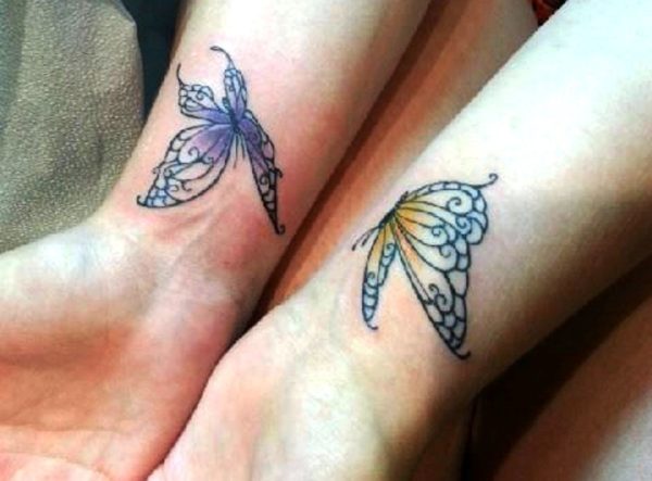 Attractive Butterflies Tattoo On Wrist