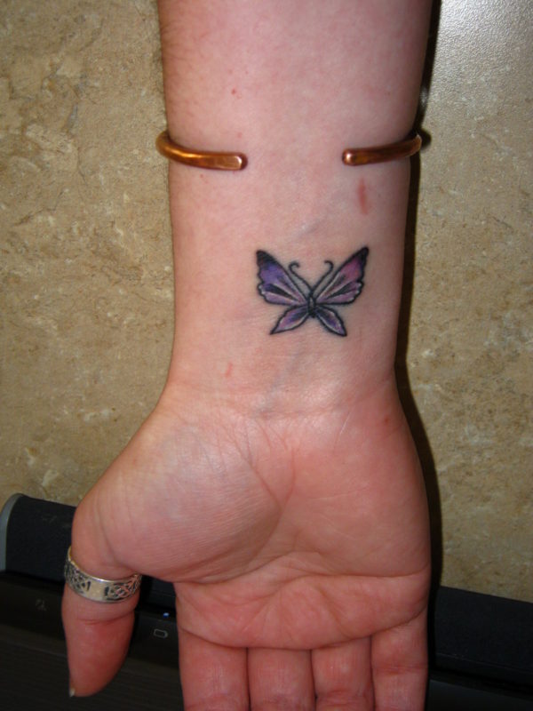 Attractive Small Butterfly Tattoo
