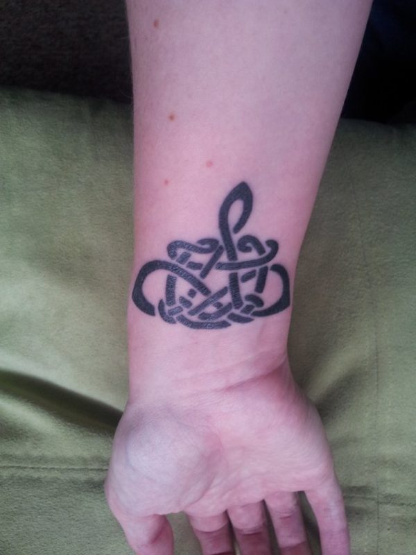 Beautiful Celtic knot Wrist Tattoo