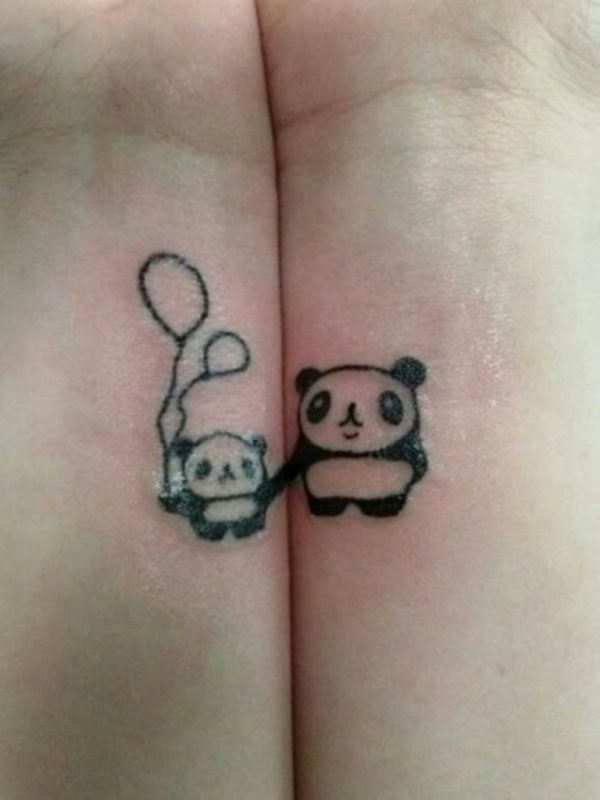 Beautiful Panda Tattoo On Wrist