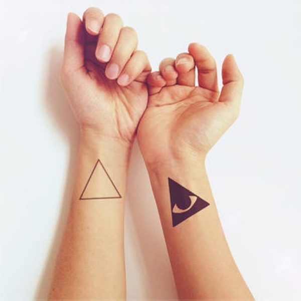 Beautiful Triangle Wrist Tattoo
