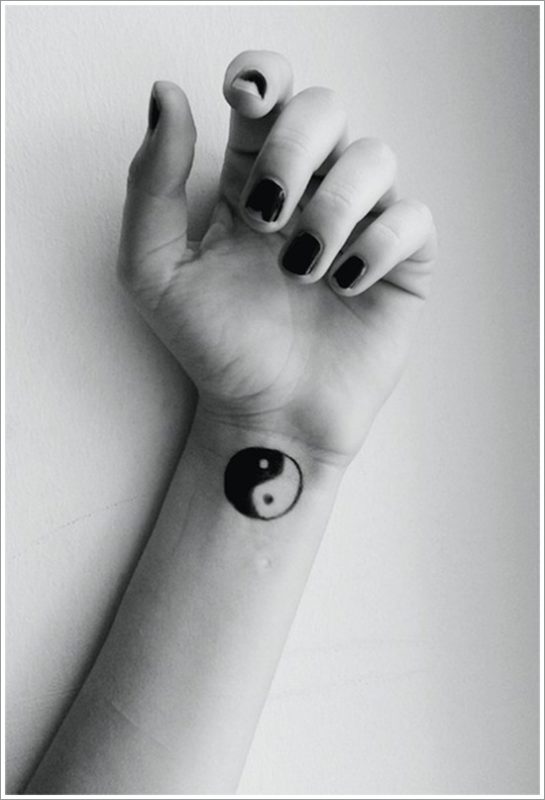 Black And White Yin Yang Tattoo