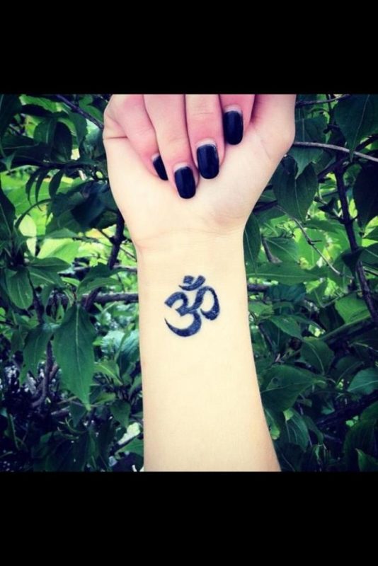 Black Om Tattoo Design