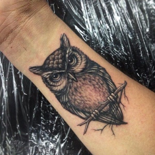 Black Owl Tattoo