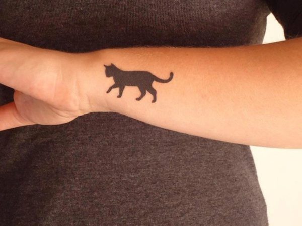 Black Tiger Tattoo On Wrist