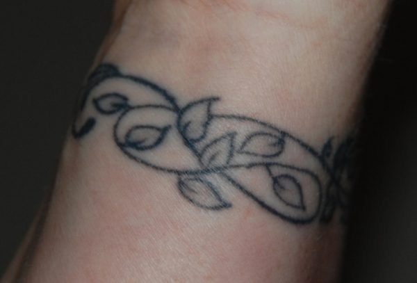 Black Vine Tattoo On Wrist