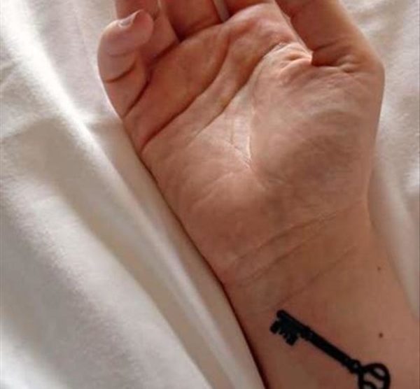 Black key Tattoo On Wrist
