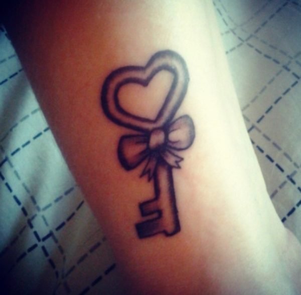 Bow Key Tattoo