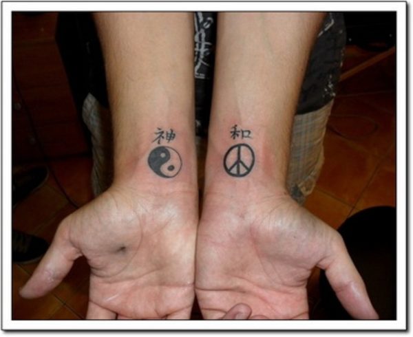 Chinese Yin Yang Tattoo On Wrist