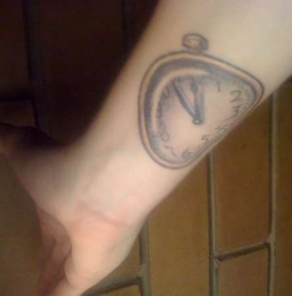 Clock Wrist Tattoo