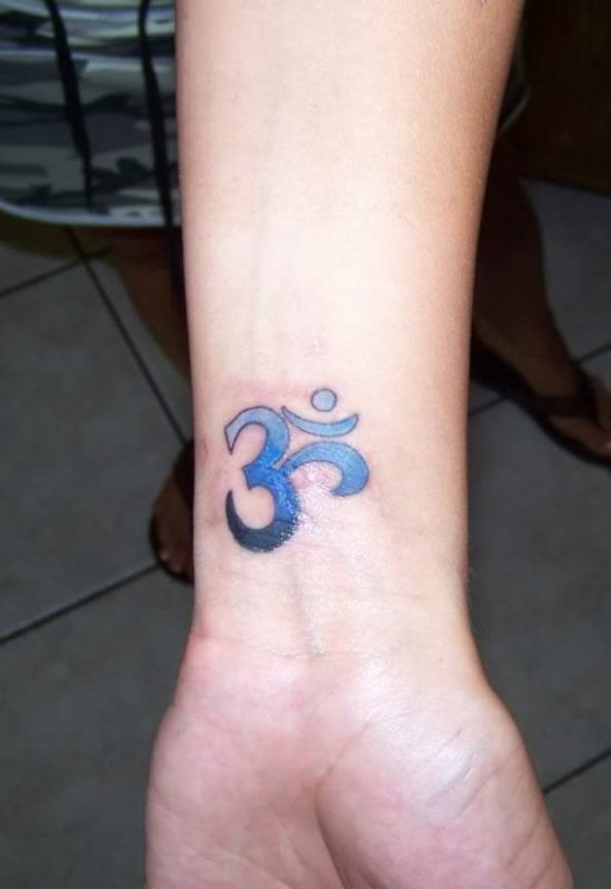 Colored Om Tattoo