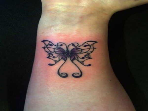 Cute Butterfly Tattoo On Wrist