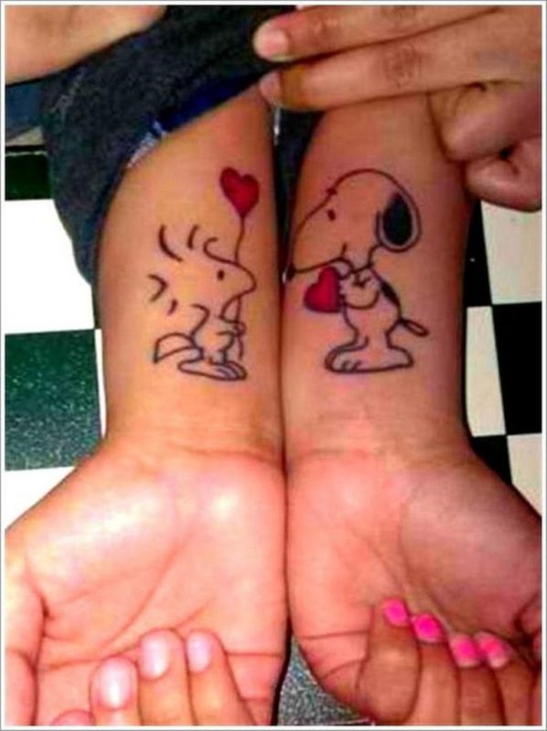 Cute Cartoon Wrist Tattoo