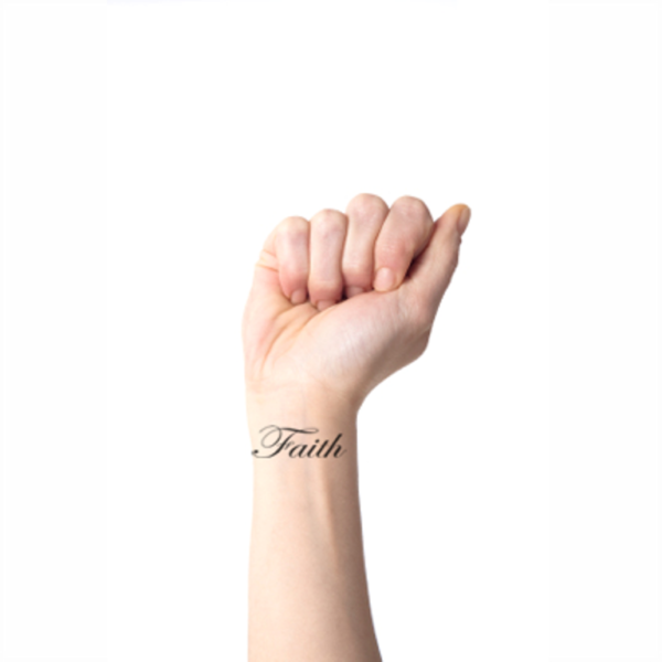 Cute Faith Wrist Tattoo