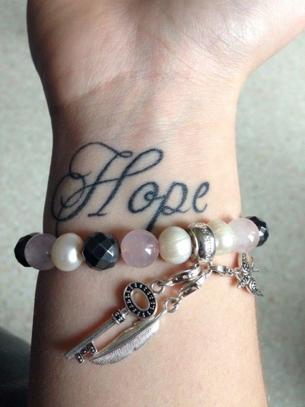 Cute Hope Wrist Tattoo
