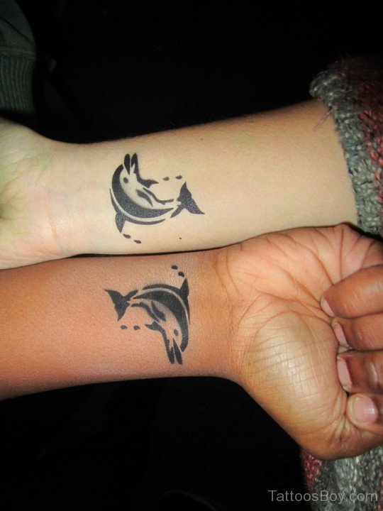 Dolphin Tattoo On Wrist