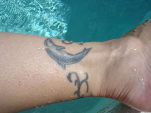 Dolphin Wrist Tattoo