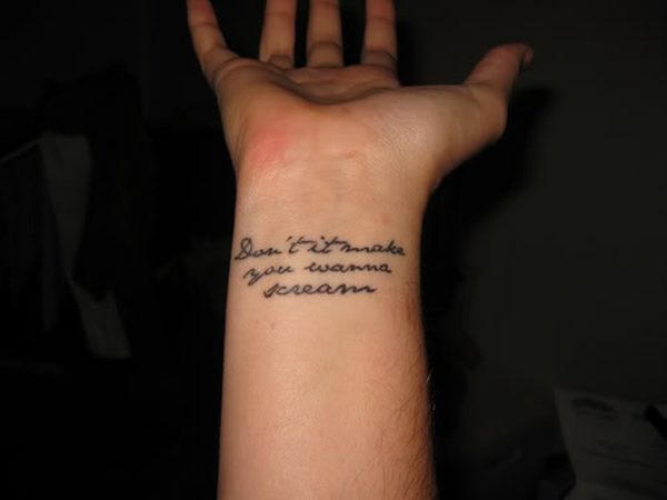 Dream Quote Tattoo On Wrist