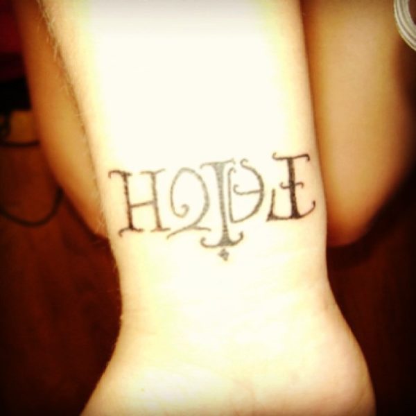 Elegant Hope Tattoo Design