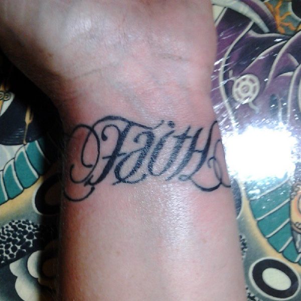 Faith Tattoo On Left Wrist