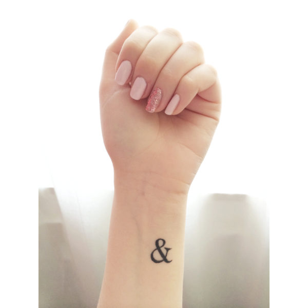 Fantastic Ampersand Tattoo On Wrist