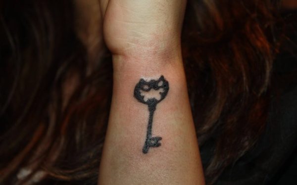Fantastic Key Tattoo On Wrist