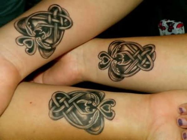 Fantastic Sister Celtic Knot Tattoo Wrist