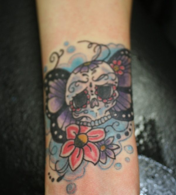 Flower Skull Tattoo