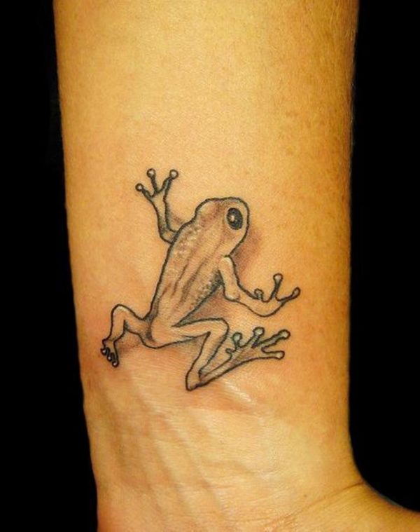 Frog Tattoo On Wrist