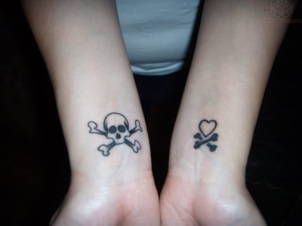 Heart And Skull Tattoo