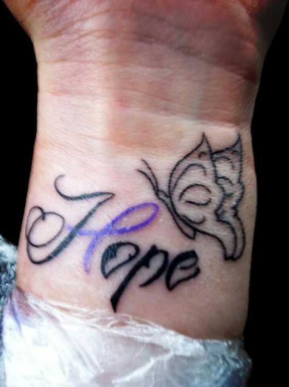 Hope Tattoo On Wrist