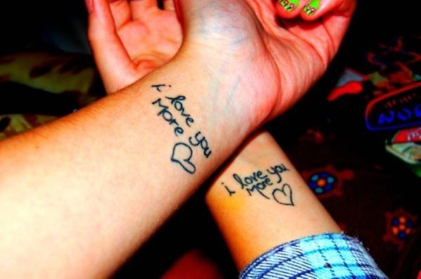I Love You More Tattoo On Wrist