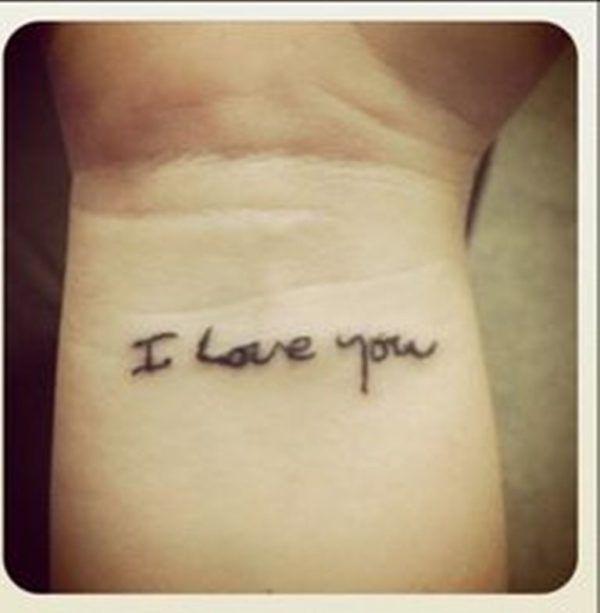 I Love You Tattoo