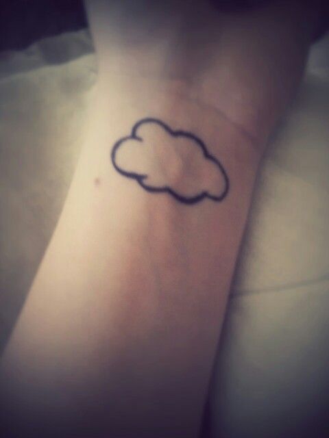 Impressive Cloud Tattoo On Wrist